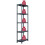 VidaXL vidaXL 2x Storage Shelf Racks Black 60x30x180cm Plastic Display Organiser Unit 8