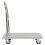 VidaXL vidaXL Plattformwagen Silbern 82 x 53 x 86 cm Edelstahl 2