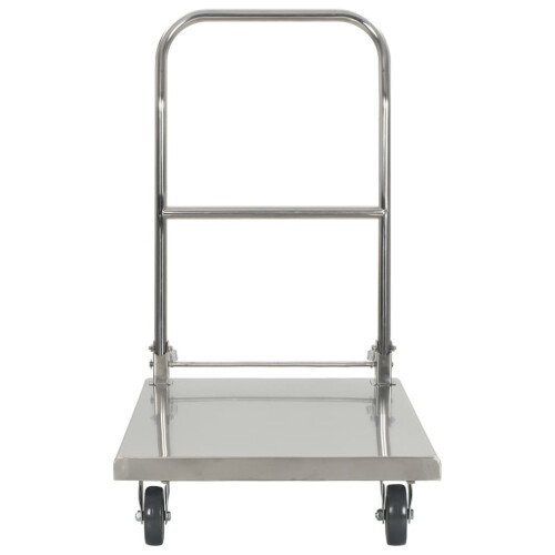 VidaXL vidaXL Plattformwagen Silbern 82 x 53 x 86 cm Edelstahl 2