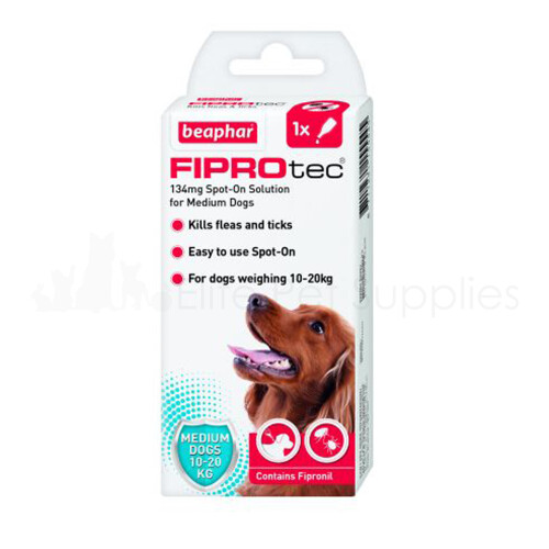 Beaphar Beaphar FIPROtec MEDIUM Dog Flea Drops 1 TUBE
