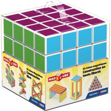 Geomagworld Usa Inc GMW129 Magicube Multicolored Free Building Set - 64 Piece