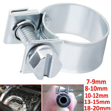(Mini Fuel Line Jubilee Hose Clips Clamp Diesel Petrol Pipe Coolant Radiator 10x) Mini Fuel Diesel or Petrol Pipe Jubilee Hose Clips