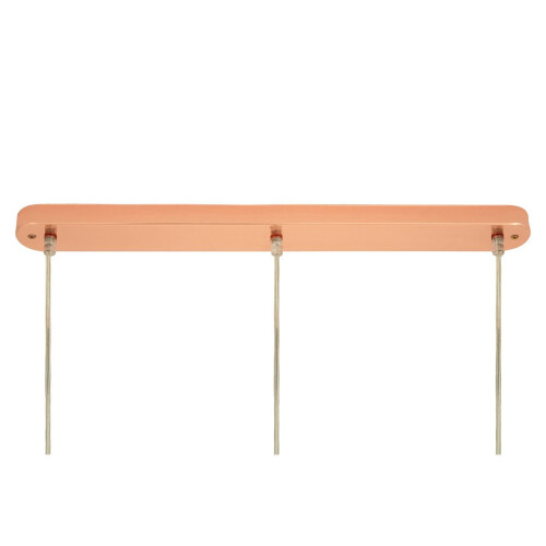 Premier Housewares 3 Shade Jasper Pendant Light Copper Finish Warm Glow 1