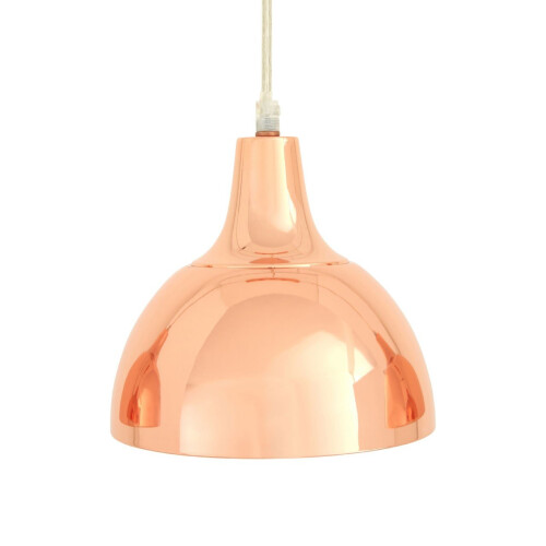 Premier Housewares 3 Shade Jasper Pendant Light Copper Finish Warm Glow 2