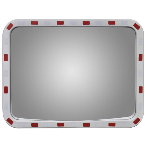 VidaXL Convex Traffic Mirror Rectangle 60 x 80 cm with Reflectors 1