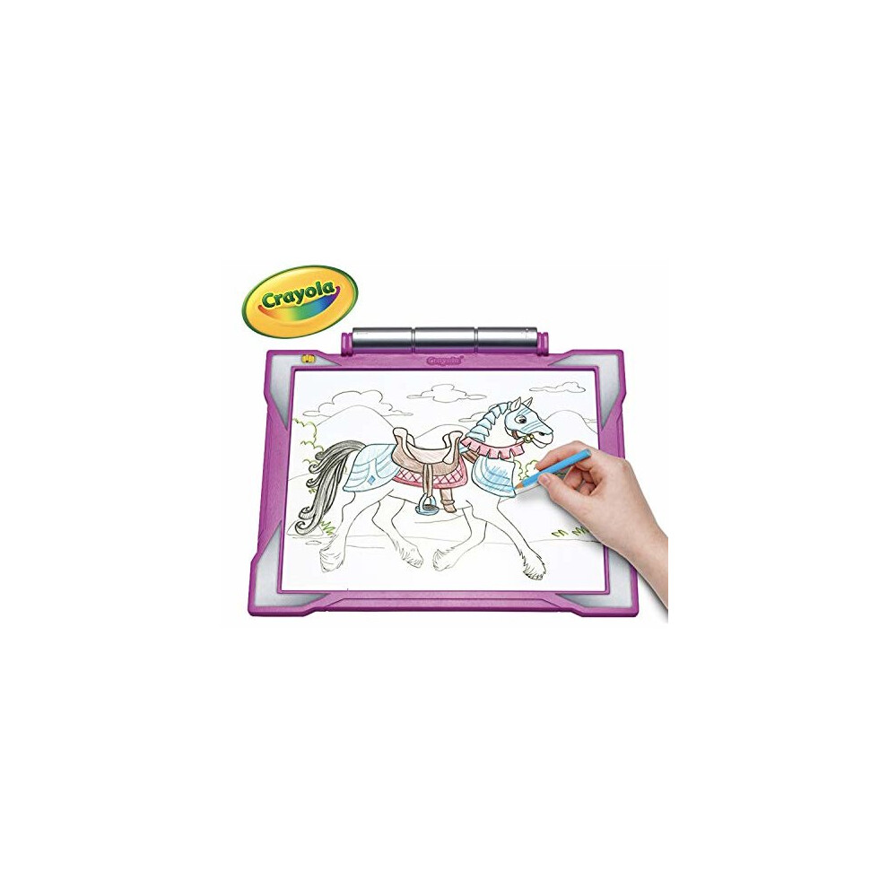 Crayola Light Up Tracing Pad - Pink - Manufactures Recommended Age 5 To 15 Years