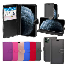 Case For Apple iPhone 11 Pink Wallet Flip PU Leather Pouch Cover