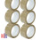 Brown Parcel Packing Strong Tape 66M X48Mm 6X Rolls Packaging 1