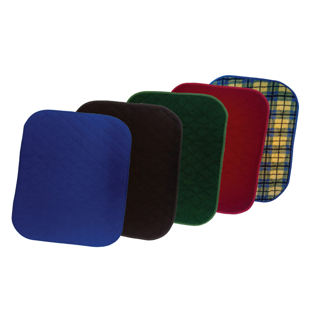 (Green, Pack of Two(2)) Absorbent Chair Pad - Washable 1lt absorbent incontinence seat pad - 60cmx49cm