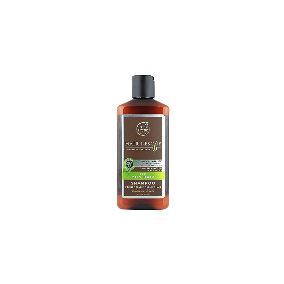 Petal Fresh Pure Hair Rescue For Oily Hair Shampoo, 12 Ounce