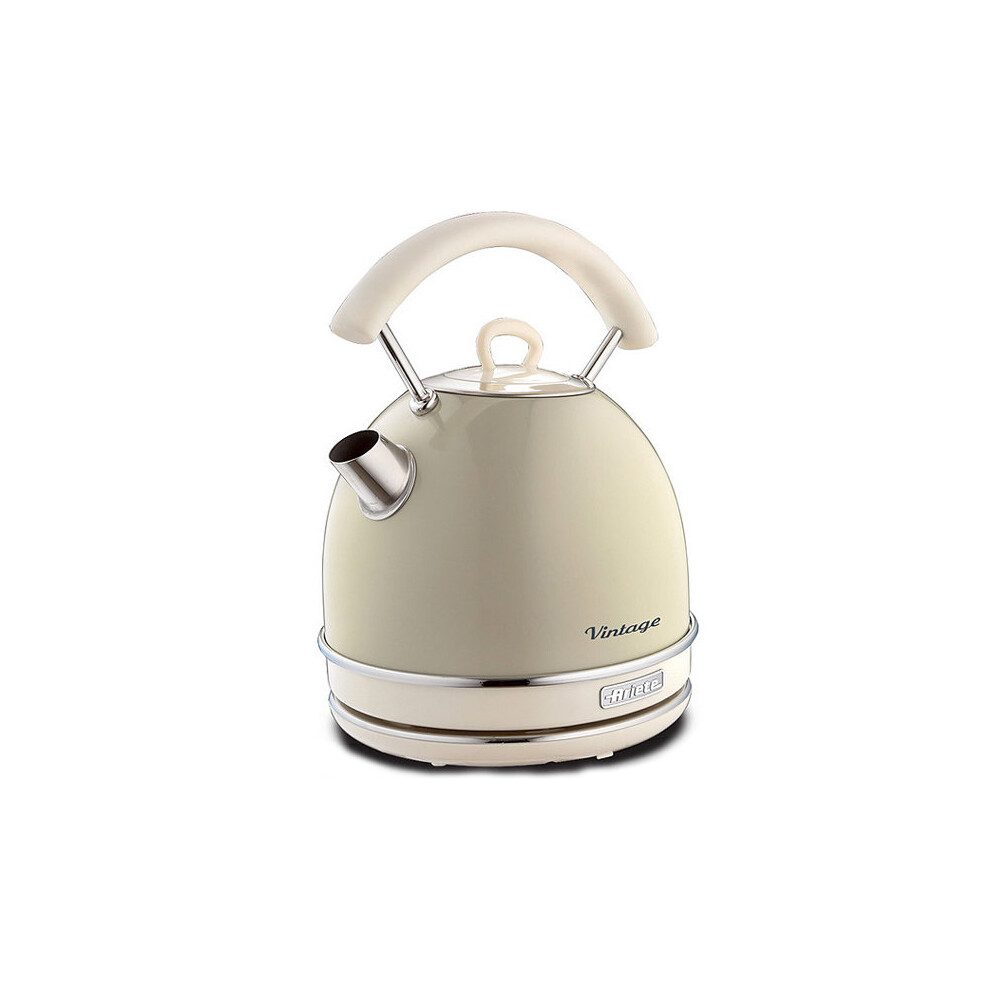 Ariete 2877/03 Retro Style Cordless Dome Kettle, Cream