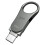 Silicon Power Mobile C80 USB flash drive 64 GB USB Type-A / USB Type-C 3.0 (3.1 Gen 1) Titanium 4