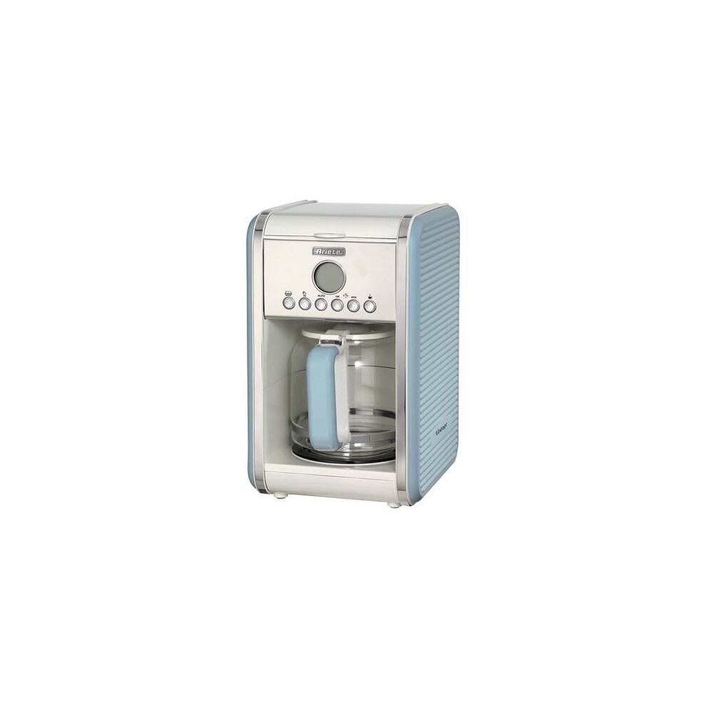 Ariete 1342/05 Retro Style Filter Coffee Machine, Blue