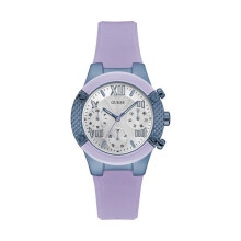 Naisten kello - Guess - W0958L2 - Kvartsi - 38 mm - Hopea - Silikoni