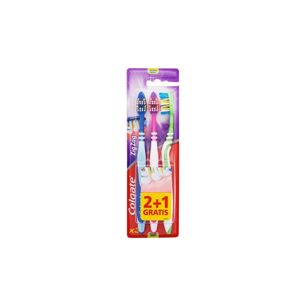 Colgate Toothbrush Zig Zag (3 Uds)