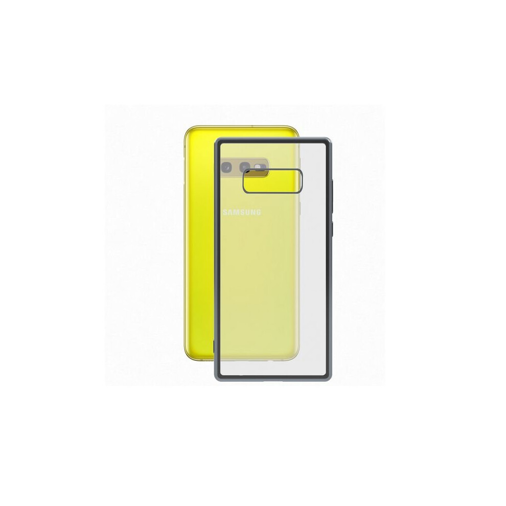 Mobile Cover Samsung Galaxy S10e Flex Metal Tpu Transparent Metallic Grey 8427542990576