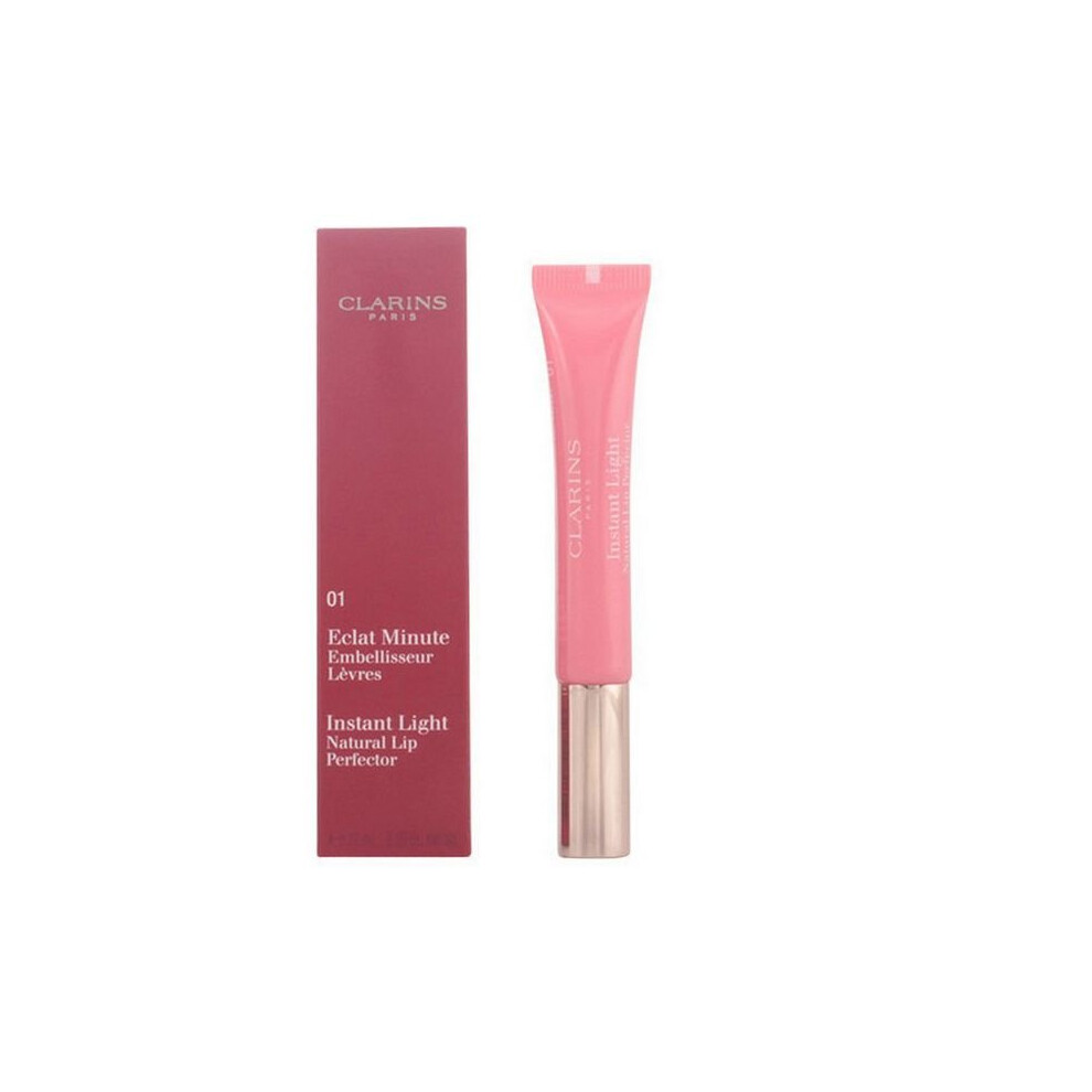 Clarins Lip Balm Instant Light Natural Lip Perfector 01 Rose Shimmer