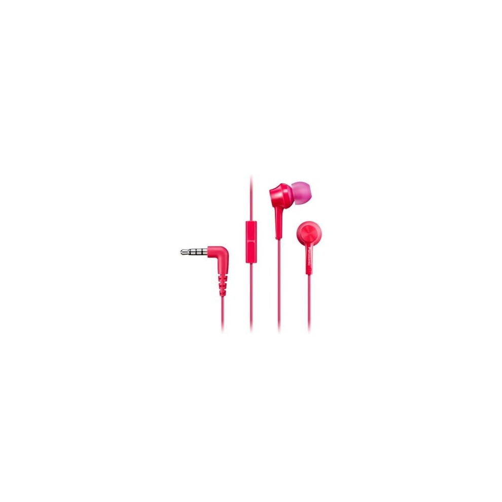 Panasonic Headphones With Microphone In-Ear Corp. Rp-Tcm115e Pink