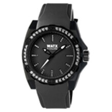 Montre femme - WATX&COLORS - BLACKOUT RWA1883 - Quartz - Analogique - Silicone noir