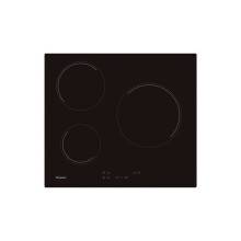 Glass-Ceramic Hob Candy CH63CC 60 cm (3 Zonas de Cocción) Black