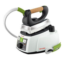 Polti Vaporella 535 Eco_Pro, Centrale Vapeur avec Chaudière, Fonction ECO, 4 bar, Fer Professionnel Semelle Aluminium, Poignée Liège, Blanc