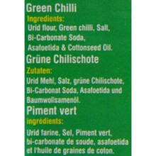 Heera Mini Papad Green Chilli Pack of 5 - 5 x 200g
