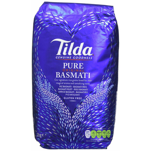 Tilda Pure Basmati Rice 2 Pack -2 x 1kg