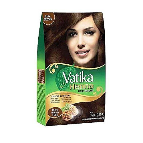 Dabur Vatika Henna Haarkleuring Donkerbruin - 60g