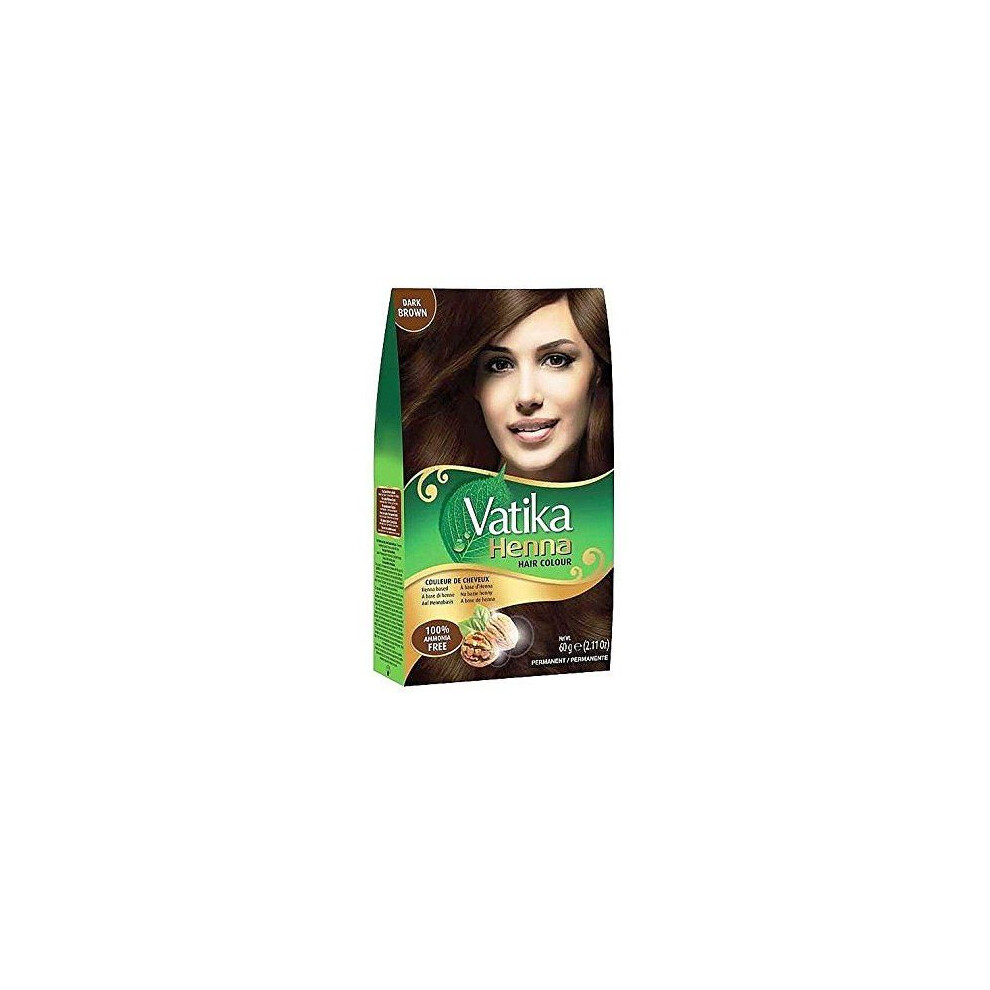 Dabur Vatika Henna Hair Colour Dark Brown - 60g