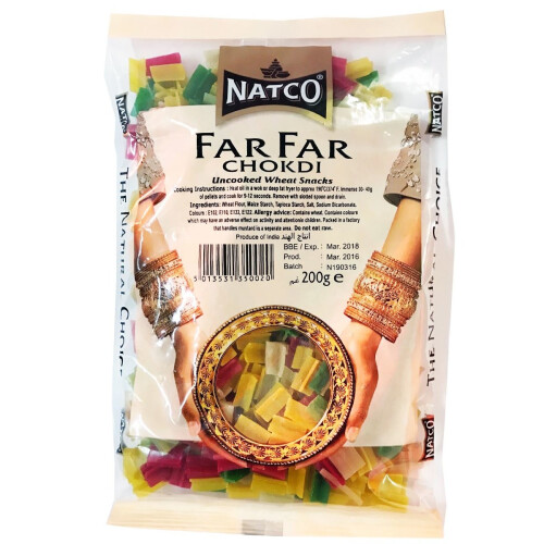 Natco - Far Far Chokdi (Uncooked Wheat Snacks) - 200g