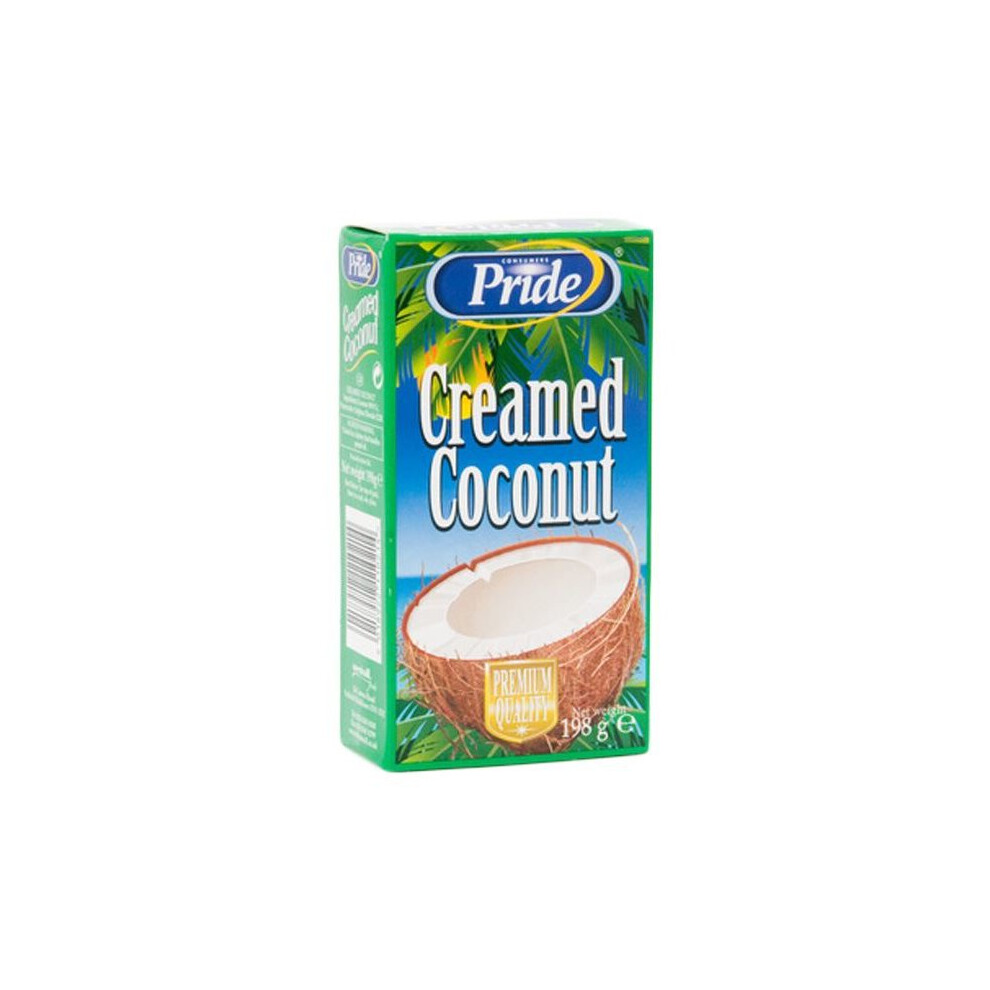 Pride Pure Creamed Coconut 198g Pack of 3