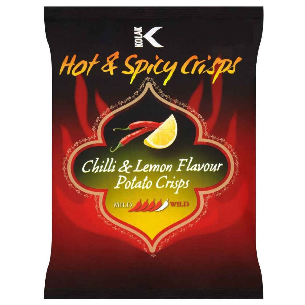 Kolak - Chilli & Lemon Crisps - 25g (Pack of 36)