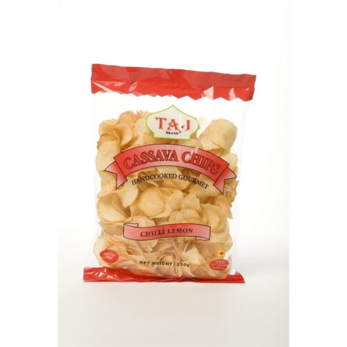 Taj Brand - Cassava Chips - Chilli & Lemon Flavour - 250g