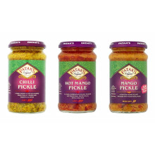 Pataks Pickle Combo Pack - Pataks Mango Pickle 283g - Pataks Chilli Pickle 283g - Pataks Hot Mango Pickle 283g (3 Pack)
