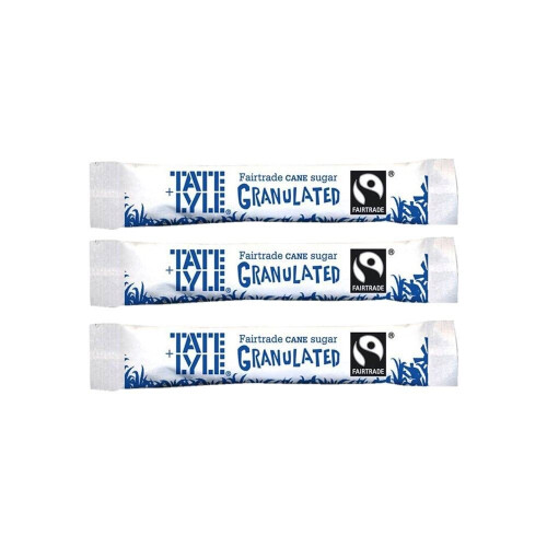 Tate & Lyle White Sugar Stick Pack of 100 -approx 100 sticks