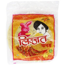 Lijjat Pappadum Black Pepper Flavour - 200g (pack of 3)