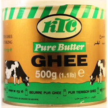 KTC Pure Butter Ghee - 500g Tub, Ideal for Cooking