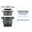 Grohe GROHE Clicker Pop Up Basin Waste L Mushroom Push Click Clack Slotted 1