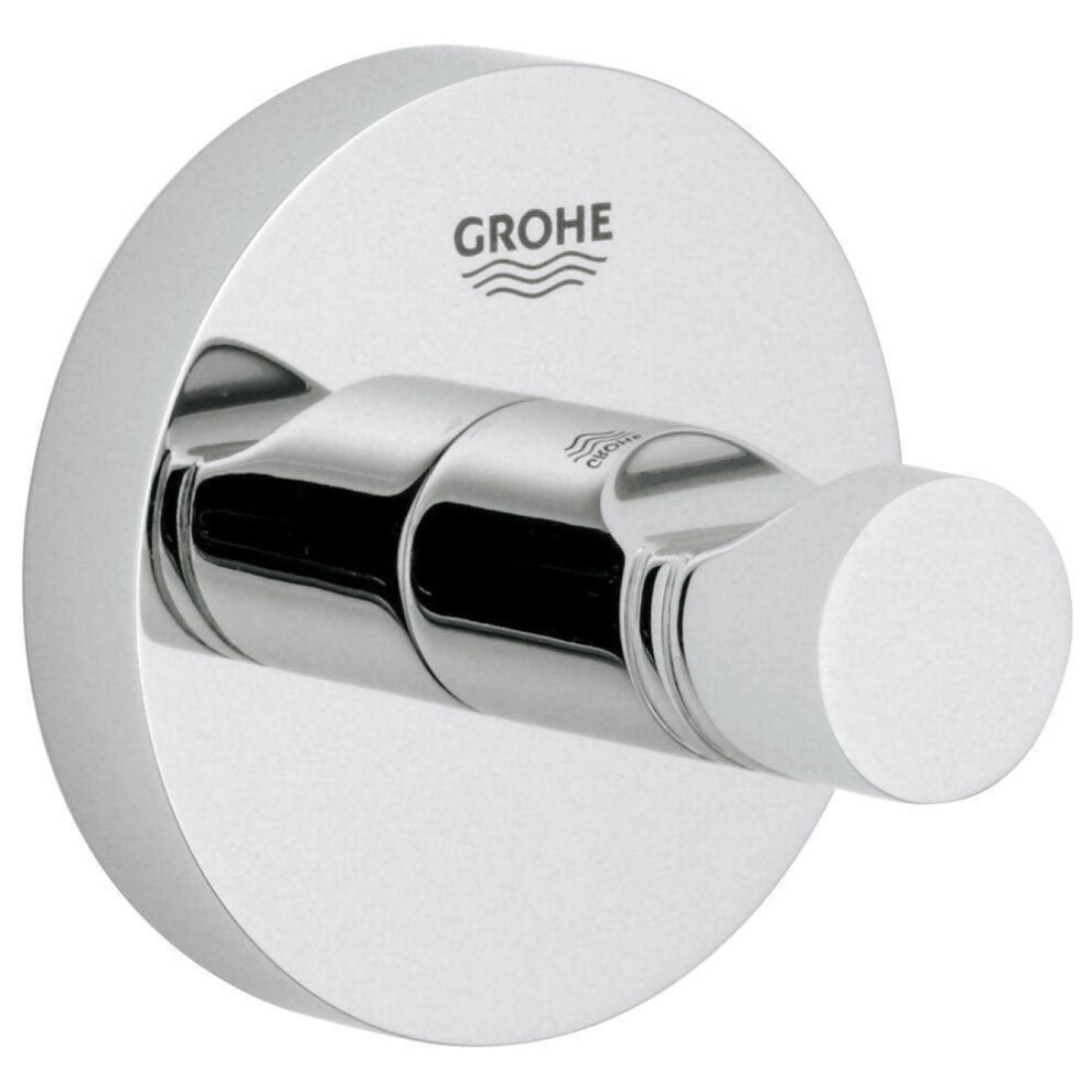 Grohe Essentials Robe Hook StarLightÂ® Chrome Finish 40364001