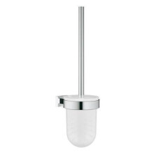 Grohe Essentials Cube Chrome Toilet Brush Set Brand New In Box