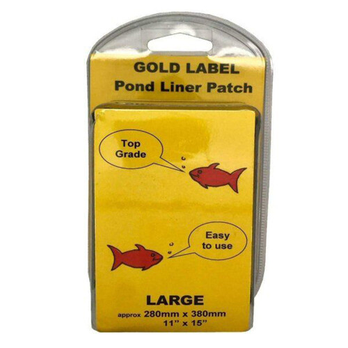 Gold Label Pond Liner Patch Repair Kit Large 11"x15" on OnBuy