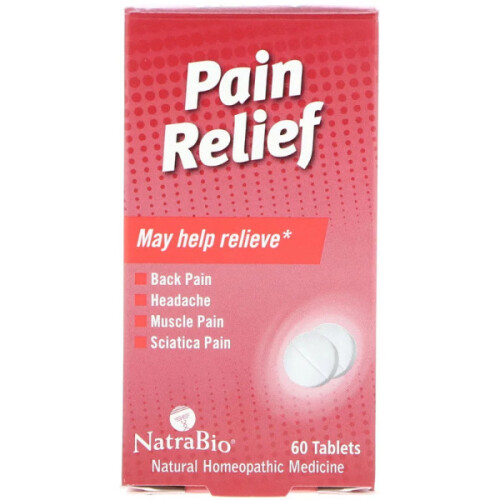 NatraBio, Pain Relief, 60 Tablets 1