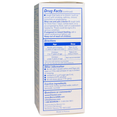 Boiron, Chestal Χυμό, Συσκευασμένη Θρόμβωση, 6,7 fl oz (200 ml) 1