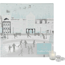 Style & Grace Puro Countdown Advent Calendar - 24 x 4.5g Tea Light Candles & Glass Votive