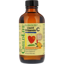 ChildLife Essentials, Tekutý Vitamin C, Prirodzená oranžová, 4 fl oz (118 ml)