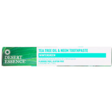 Desert Essence, Teebaumöl & Neem Zahnpasta, Wintergrün, 6,25 oz (176 g)