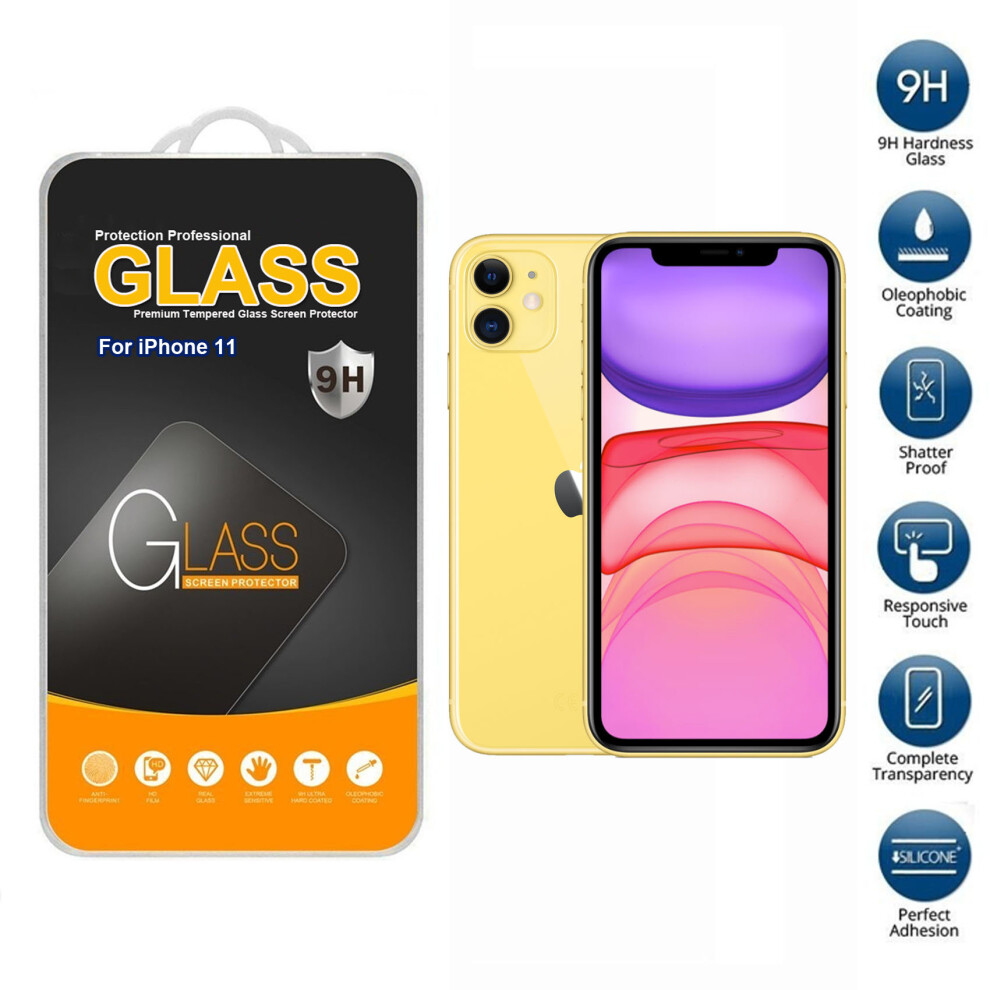 Screen Protector Tempered Glass For Apple iPhone 11