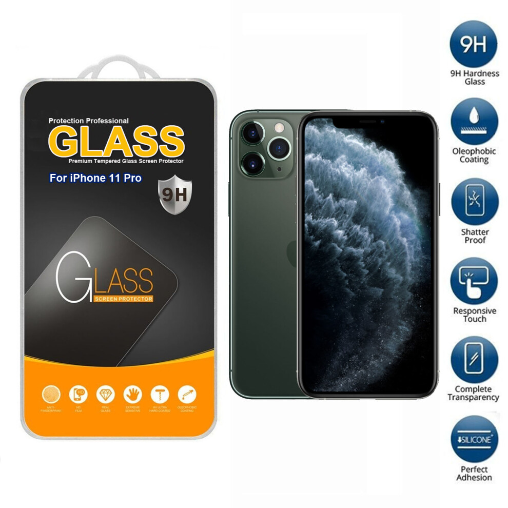 Screen Protector Tempered Glass For Apple Iphone 11 Pro 804050316445