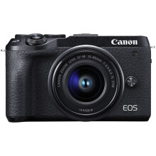 CANON EOS M6 Mark II Schwarz KIT EF-M 15-45mm F3.5-6.3 IS STM Schwarz
