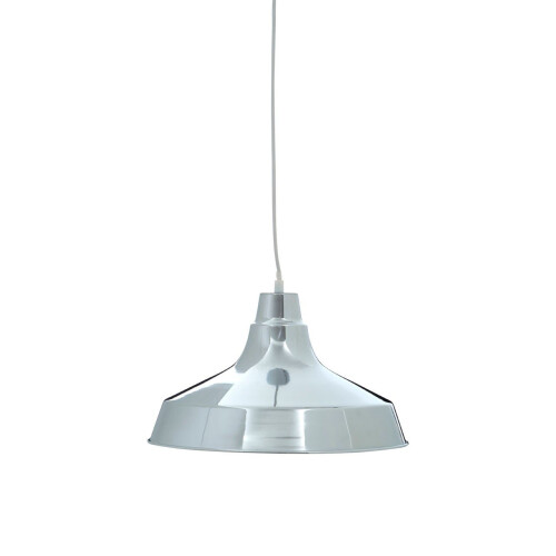Premier Housewares Brinn Chrome Metal Pendant Light
